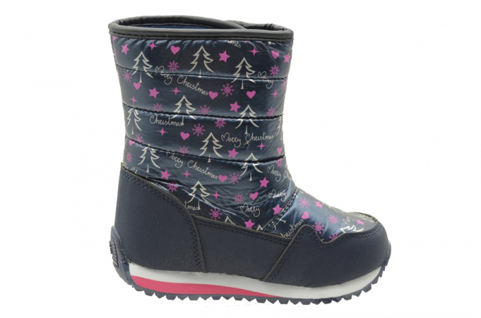 Cizme imblanite pentru fete Tom Miki C-T36-45-A-31, Bleumarin [4]