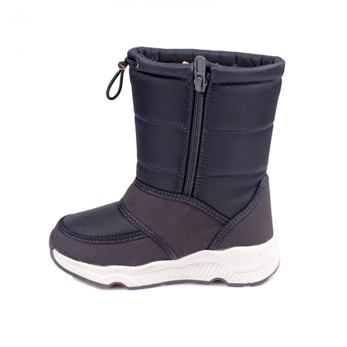 Cizme imblanite pentru fete WeeStep 7722DB-32, Bleumarin [2]