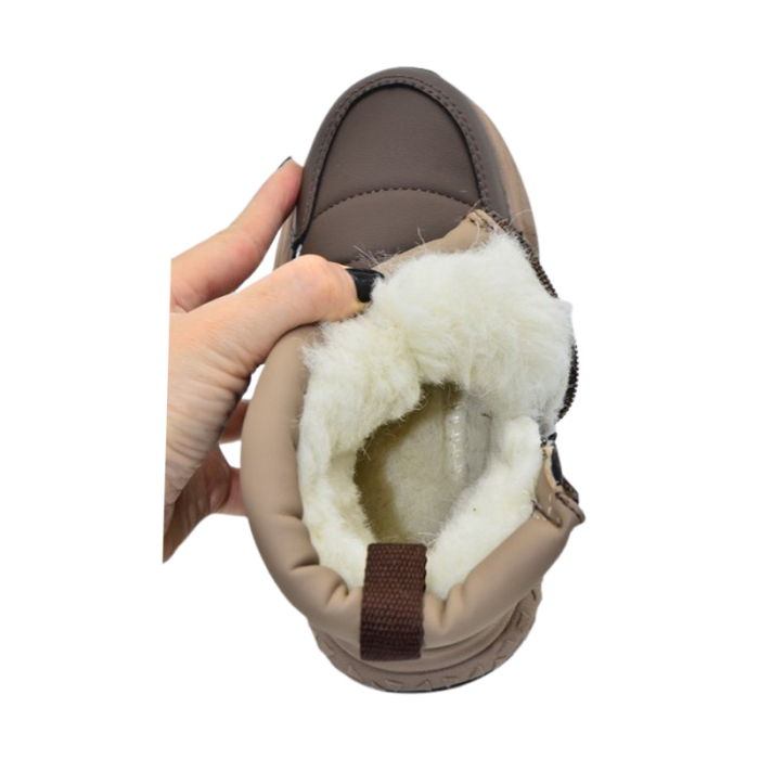 Cizme impermeabile si imblanite pentru baieti, Bi&Ki A-B01443-B, Maro [5]