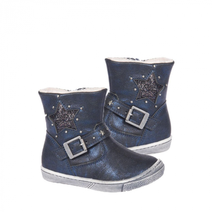 Cizme pentru fete American Club G-AB14057B-29, Bleumarin [2]