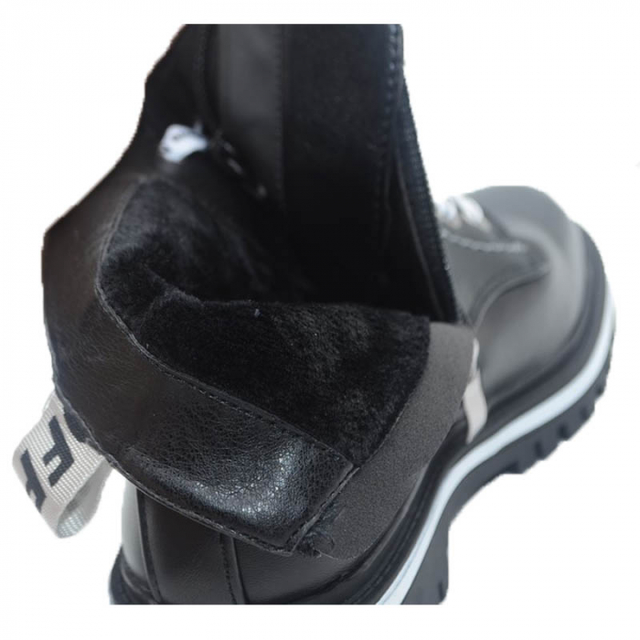 Cizme imblanite pentru fete Bessky B793-1C-32, Negru [4]