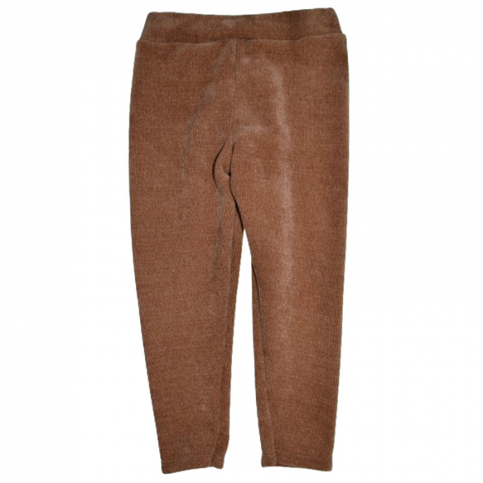 Pantaloni eleganti din catifea pentru fete New Collection C091223, Maro [2]