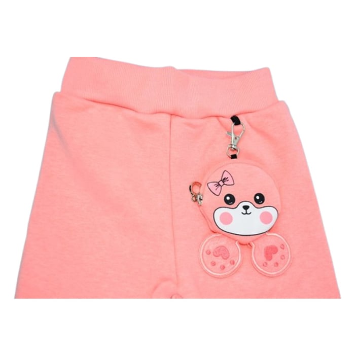 Colanti flausati, pentru fete, Happy House WB-3315C, Coral [4]