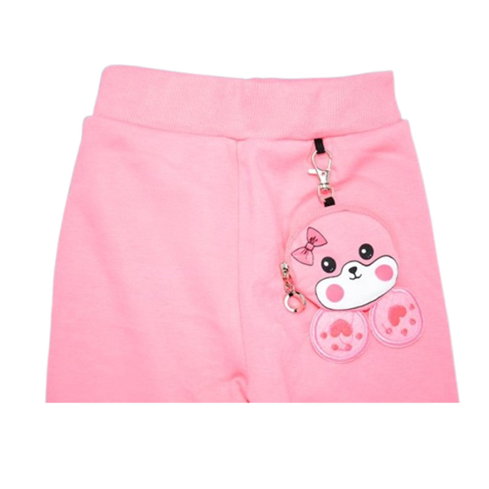 Colanti flausati, pentru fete, Happy House WB-3315R-1, Roz [2]