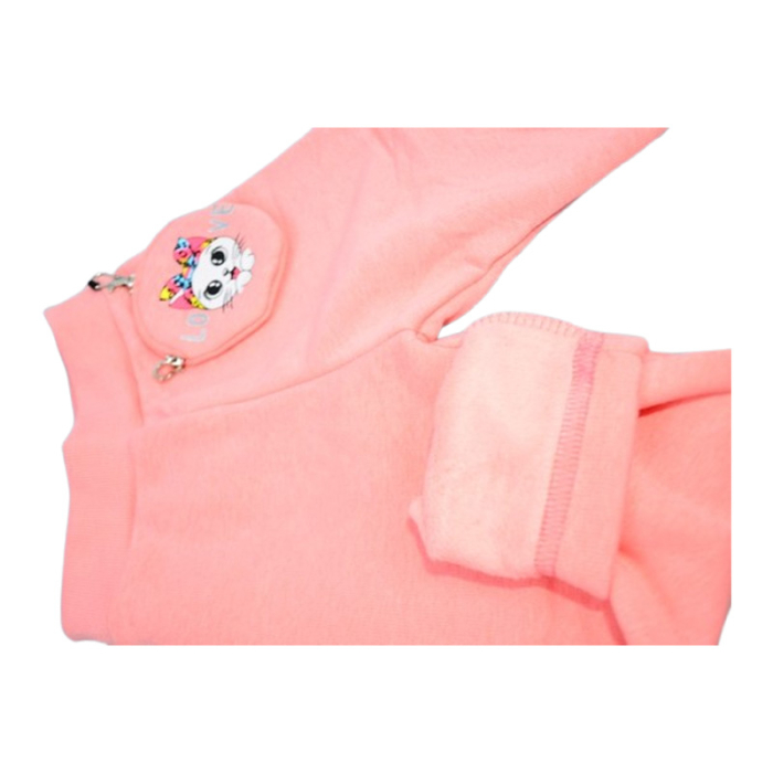 Colanti flausati, pentru fete, Happy House WB-3317C-3-4, Coral [4]