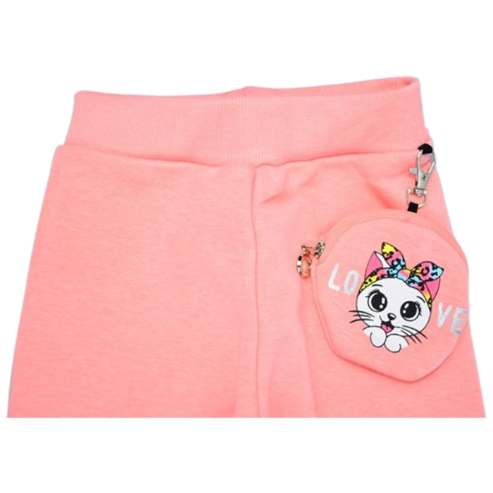 Colanti flausati, pentru fete, Happy House WB-3317C-3-4, Coral [2]