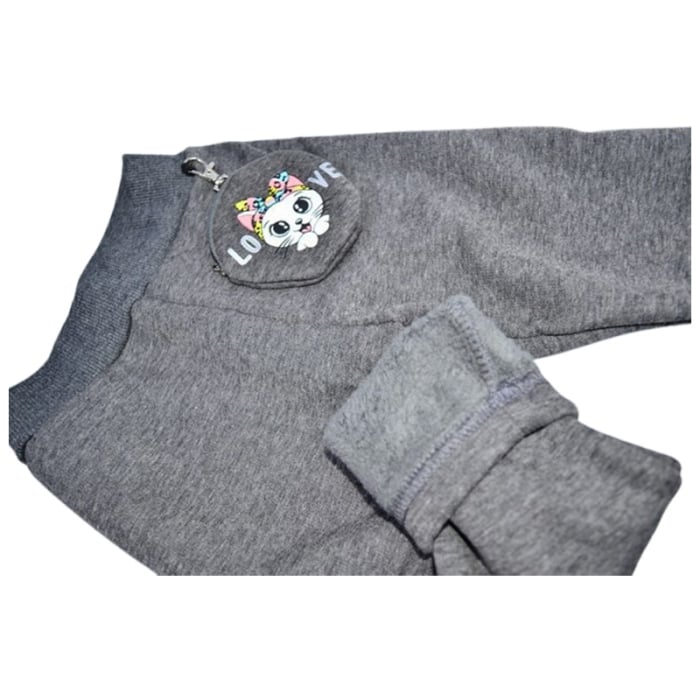 Colanti flausati, pentru fete, Happy House WB-3317G, Gri [4]