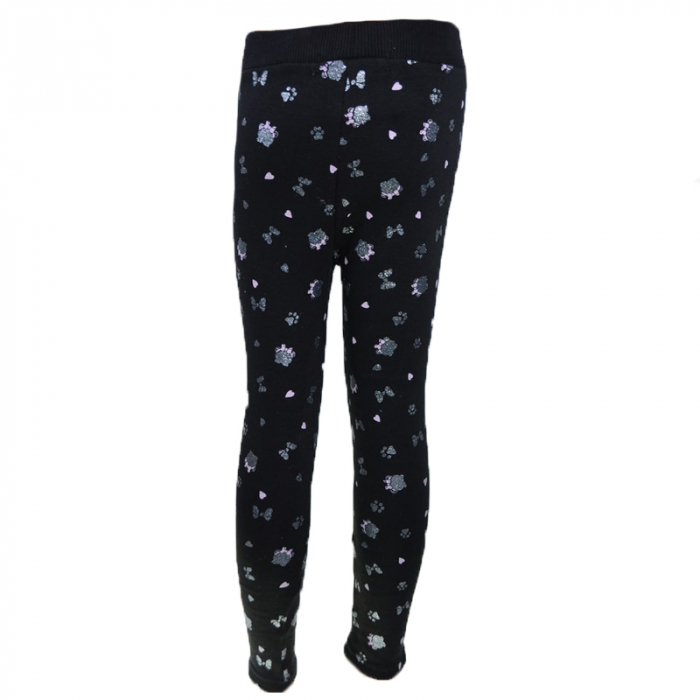 Colanti imblaniti pentru fete Happy House FOFO125-B-86, Negru [2]