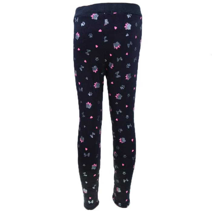 Colanti imblaniti pentru fete Happy House FOFO125-C-86, Negru [2]