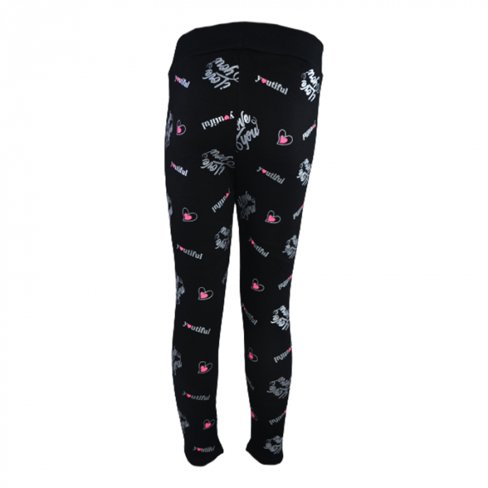 Colanti imblaniti pentru fete Happy House WB-3006, Negru [2]
