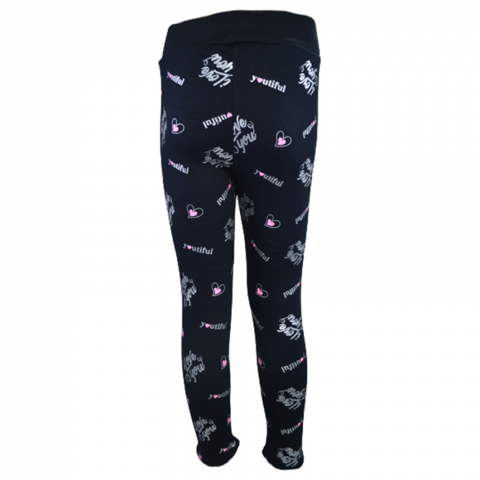 Colanti imblaniti pentru fete Happy House WB-3006B, Bleumarin [2]