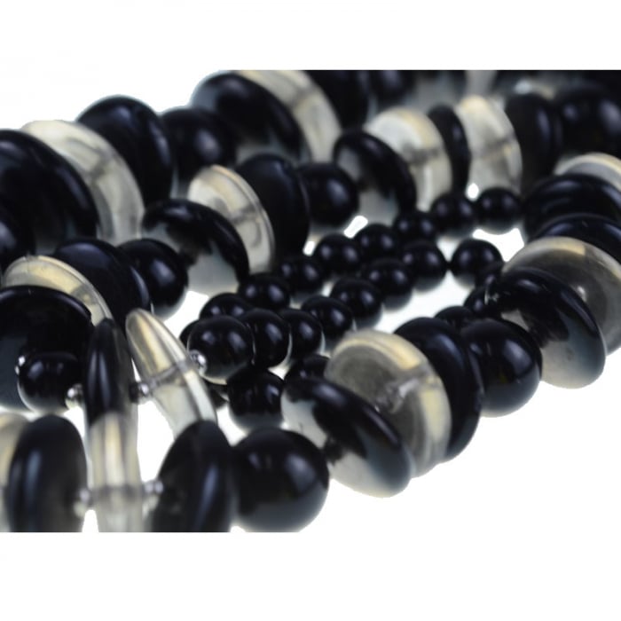 Colier din margele pentru dama Mini junior GB-26, Negru [2]