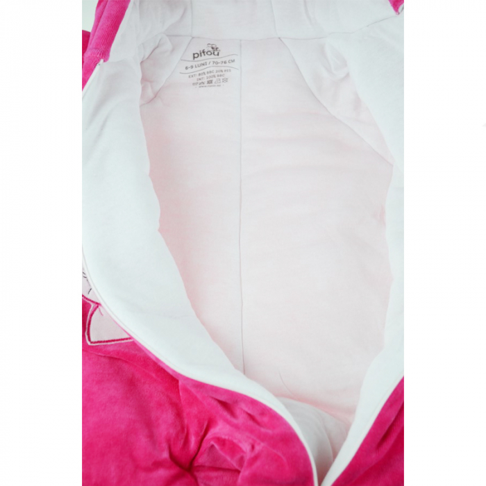 Combinezon de iarna pentru fete Pifou Model 2 SPM2-F-70-76-cm, Fucsia [2]