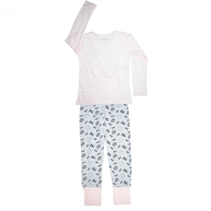 Compleu 2 piese bluza si pantaloni pentru fete E Plus M EPM5437, Roz [2]