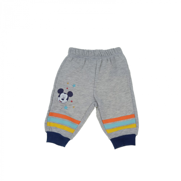 Compleu 2 piese bluza si pantaloni pentru baieti E Plus M Mickey Mouse 65-74G-68-cm, Gri [5]