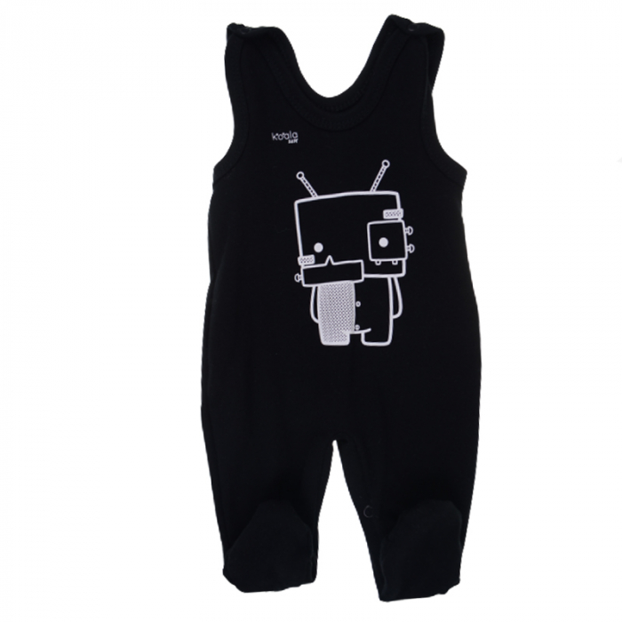 Compleu 2 piese salopeta si bluza pentru baieti Koala 06-615, Negru [3]