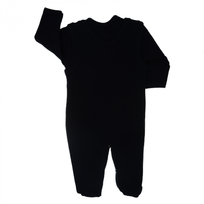 Compleu 2 piese salopeta si bluza pentru baieti Koala 06-615, Negru [2]