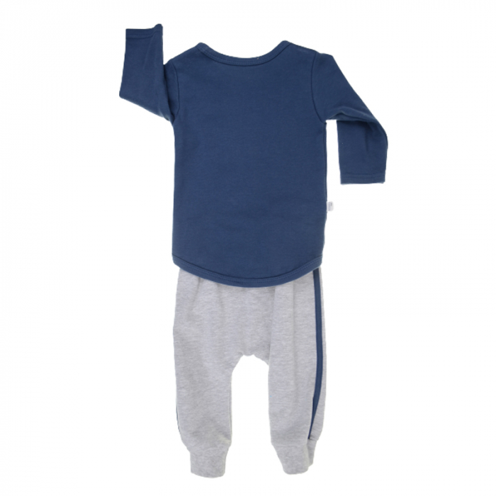 Compleu 2 piese bluza si pantaloni pentru baieti Koala Lazy Days KLZD-2, Albastru [2]