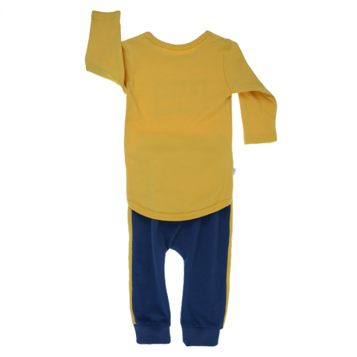 Compleu 2 piese bluza si pantaloni pentru baieti Koala Lazy Days KLZD-3, Galben [2]
