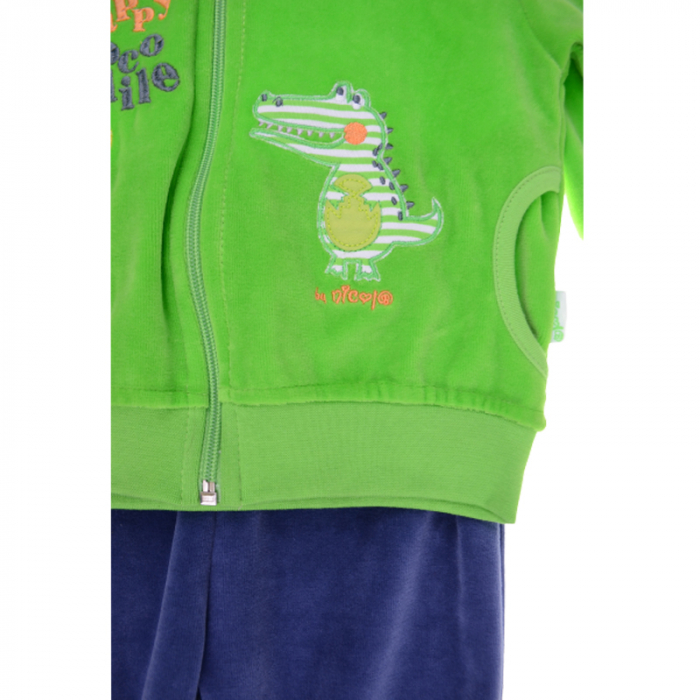 Compleu 2 piese hanorac si pantaloni pentru baieti Mini Junior KLZD-4, Verde [3]