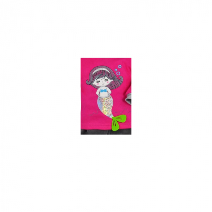Compleu 2 piese bluza si pantaloni pentru fete Koala Bali 3042-R-62, Fucsia [2]