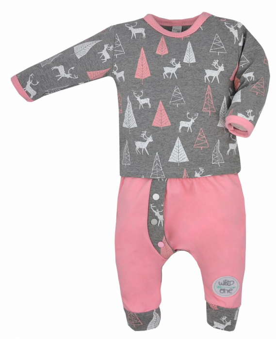 Compleu 2 piese bluza si pantaloni pentru fete Koala Jelonek 05-298GG1-80, Gri [1]