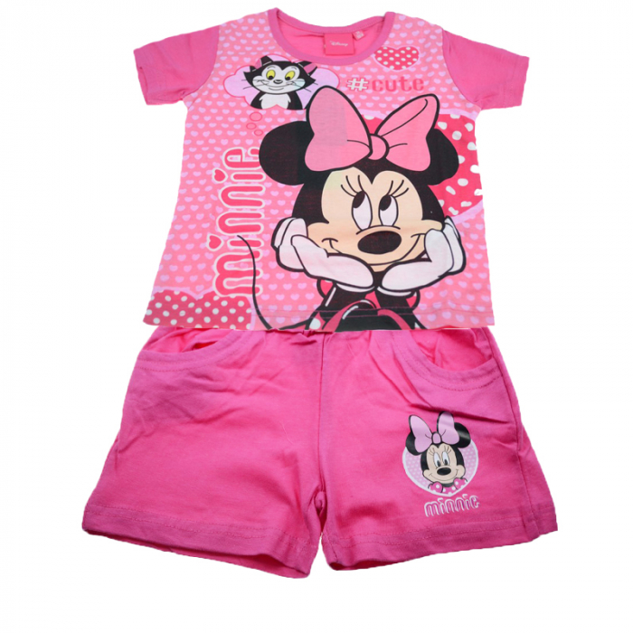 Compleu 2 piese de vara fete Minnie Mouse Setino MIC-G-OUTWEAR-08F-104, Multicolor [1]
