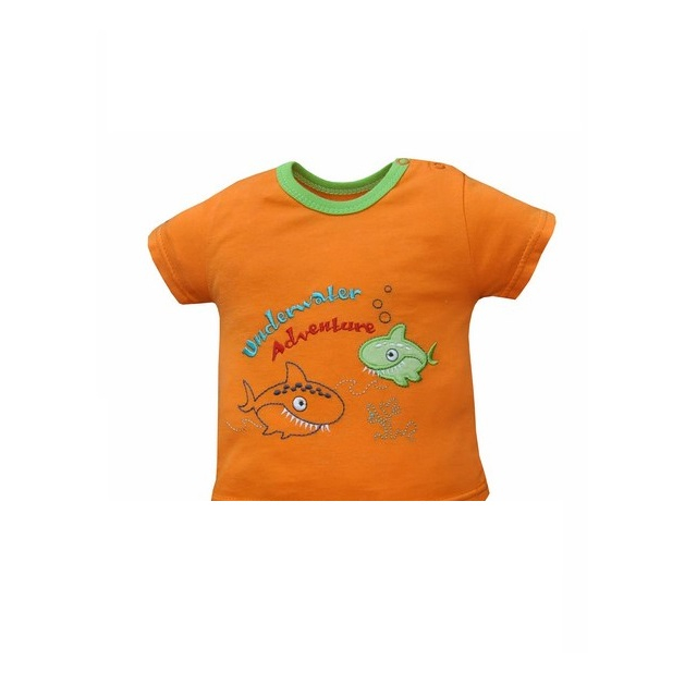 Compleu 2 piese de vara pentru baieti Koala Nemo 03-680P_74 cm, Portocaliu [2]