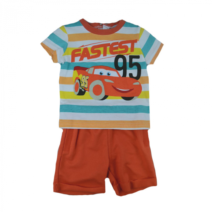 Compleu 2 piese de vara pentru baieti Disney EP0092P_67 cm, Portocaliu [1]