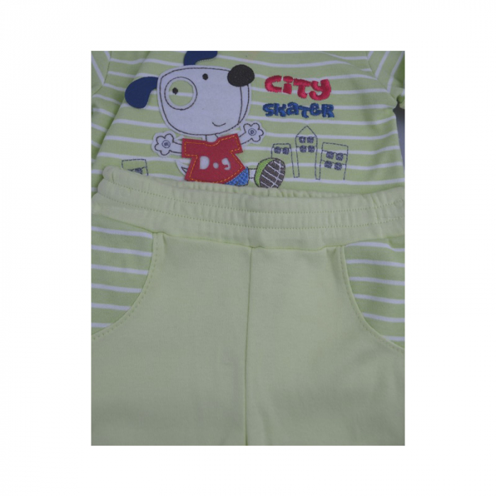Compleu 2 piese de vara pentru baieti Koala Skater 2456_74 cm, Verde [3]