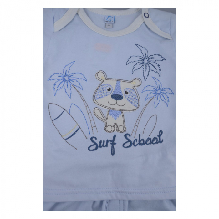 Compleu 2 piese de vara pentru baieti Koala Surfing 2465A_68 cm, Albastru [3]