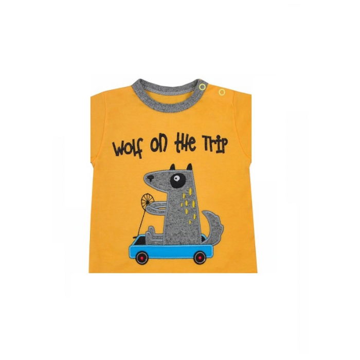 Compleu 2 piese de vara pentru baieti Koala Wolf 05-309P-3248, Portocaliu [2]