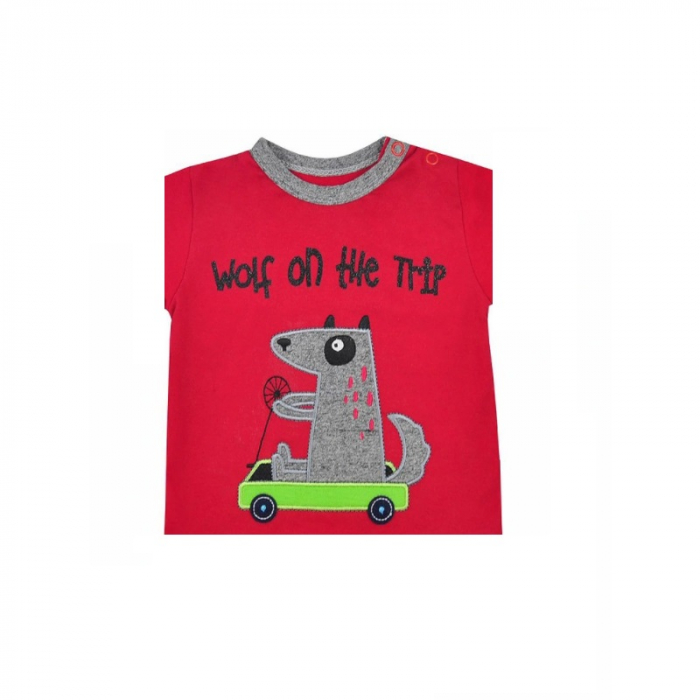 Compleu 2 piese de vara pentru baieti Koala Wolf 05-309R-6712, Rosu [2]