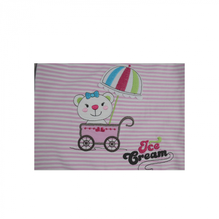 Compleu 2 piese de vara pentru fete Koala Ice Cream 04-370_68 cm, Roz [4]