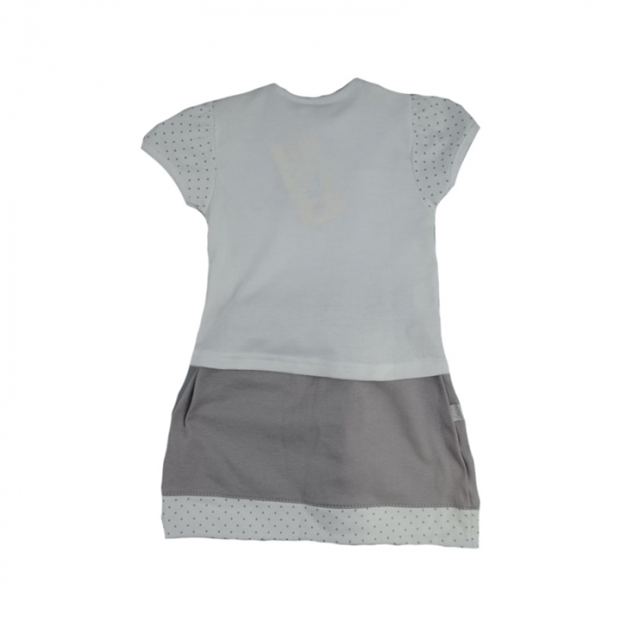 Compleu 2 piese de vara pentru fete Koala Pralinka 04-096A_62 cm, Alb [2]
