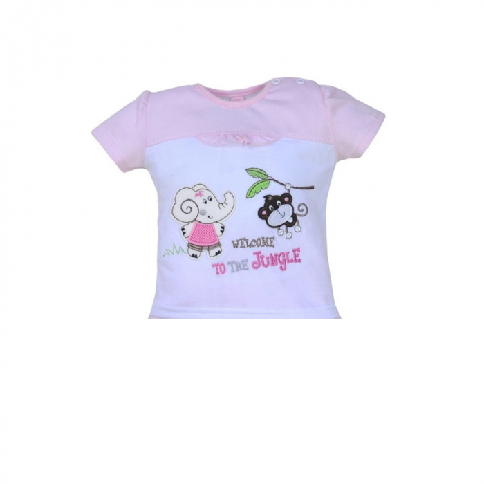 Compleu 2 piese de vara pentru fete Koala Jungle 04-084RR_74 cm, Roz [2]