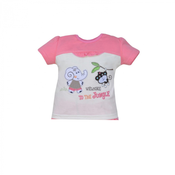 Compleu 2 piese de vara pentru fete Koala Jungle 04-084RC_68, Crem [2]
