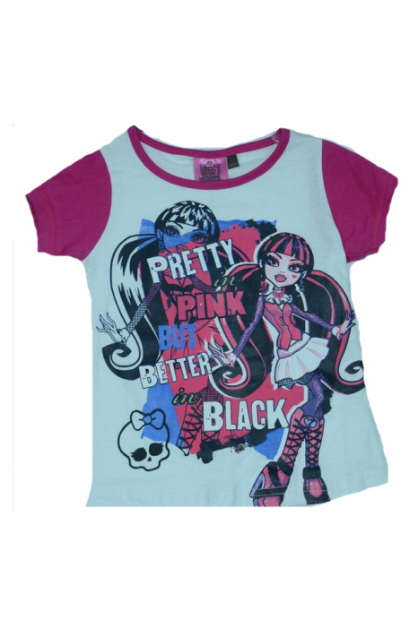 Compleu 2 piese pentru fete Setino Monster 830-125A-116, Alb [4]