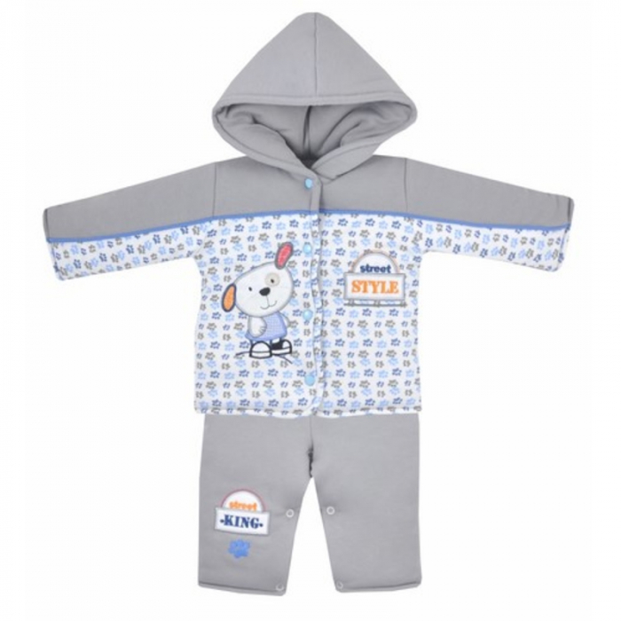 Compleu 2 piese iarna baieti Koala Ciapek 2574-G-74, Multicolor [2]