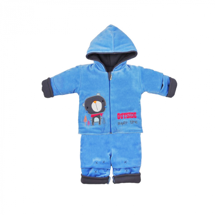 Compleu 2 piese iarna baieti Koala Super Time 3053-68-cm, Albastru [2]