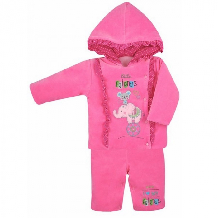 Compleu 2 piese iarna pentru fete Koala Circus 04-510-62-cm, Roz [2]