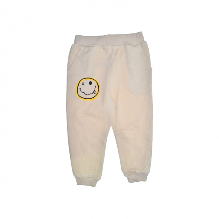 Compleu 2 piese pantaloni lungi si jacheta cu fermoar pentru baieti Mini Junior COMP-3456, Bej - [3]