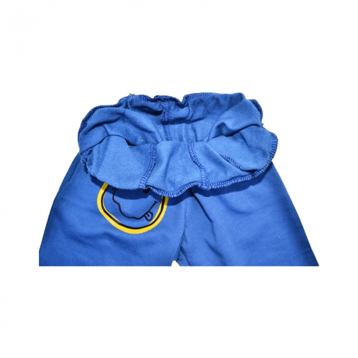 Compleu 2 piese pantaloni lungi si jacheta cu fermoar pentru baieti Mini Junior COMP-TRMJ3, Albastru [4]