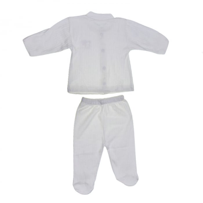 Compleu 2 piese pantaloni si bluza pentru baieti Mini Junior CMPMJ-115-2, Alb [3]