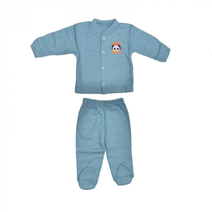 Compleu 2 piese pantaloni si bluza pentru baieti Mini Junior CMPMJ-115-3, Verde [1]