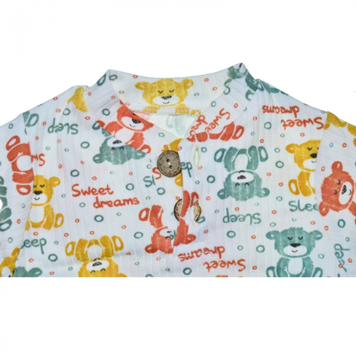 Compleu 2 piese pantaloni si bluza pentru baieti Mini Junior CMPMJ-2, Galben [4]