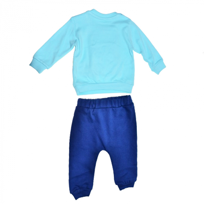 Compleu 2 piese pantaloni si bluza pentru baieti Mini Junior COMP-23007, Albastru [2]