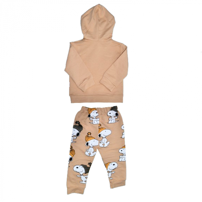 Compleu 2 piese pantaloni si bluza pentru baieti Mini Junior COMP-MJ15, Bej [2]