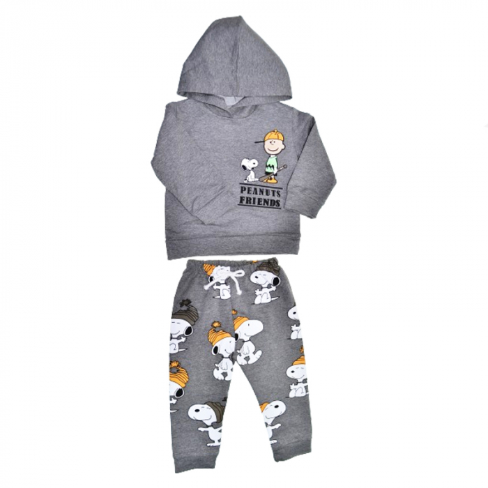 Compleu 2 piese pantaloni si bluza pentru baieti Mini Junior COMP-MJ16, Gri [1]