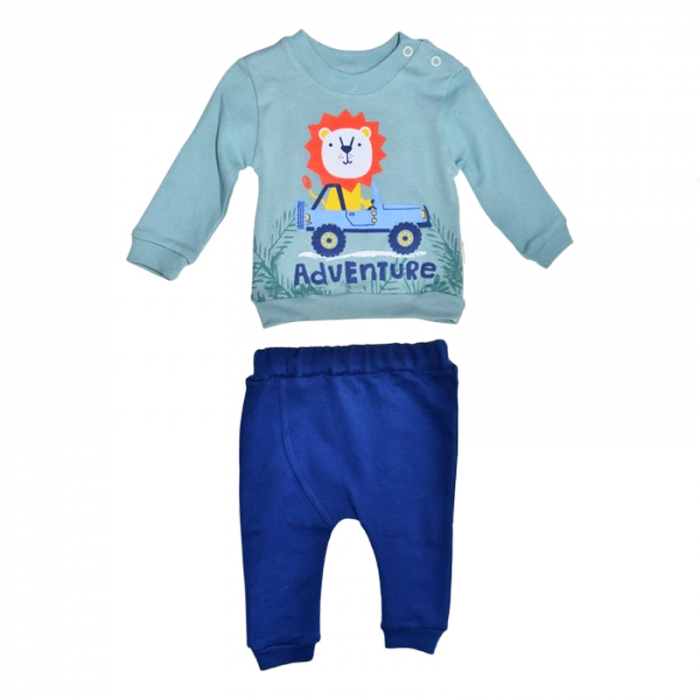 Compleu 2 piese pantaloni si bluza pentru baieti Mini Junior SETMJ-24, Multicolor [1]